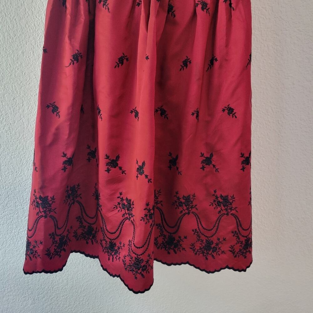 Therese Vintage Girl's Formal Velvet and Taffeta Christmas Holiday Dress Size 6X - Picture 2 of 8
